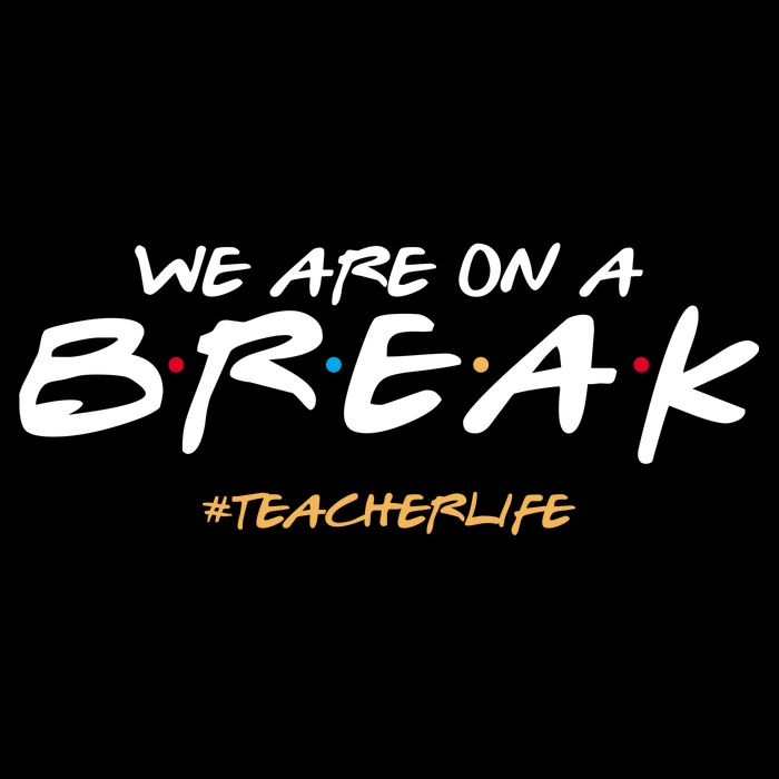 We Are On A Break Teacher Life Cooling Performance Crew T-Shirt