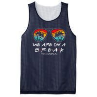 We Are On A Break Teacher Glasses Summer Break Hello Summer Mesh Reversible Basketball Jersey Tank