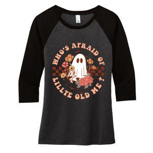 WhoS Afraid Of Little Funny Old Me Women's Tri-Blend 3/4-Sleeve Raglan Shirt