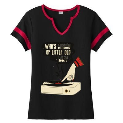 Whos Afraid Of Little Old Me Ladies Halftime Notch Neck Tee