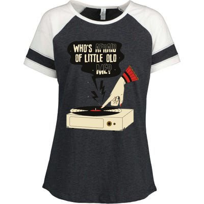 Whos Afraid Of Little Old Me Enza Ladies Jersey Colorblock Tee