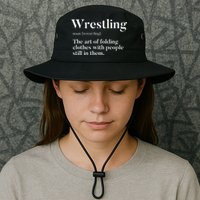 Wrestling  Art Of Folding Clothes With People In Them  Fun  Bucket Hat