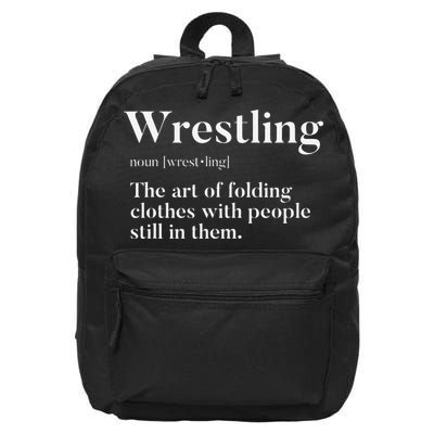 Wrestling  Art Of Folding Clothes With People In Them  Fun  16 in Basic Backpack