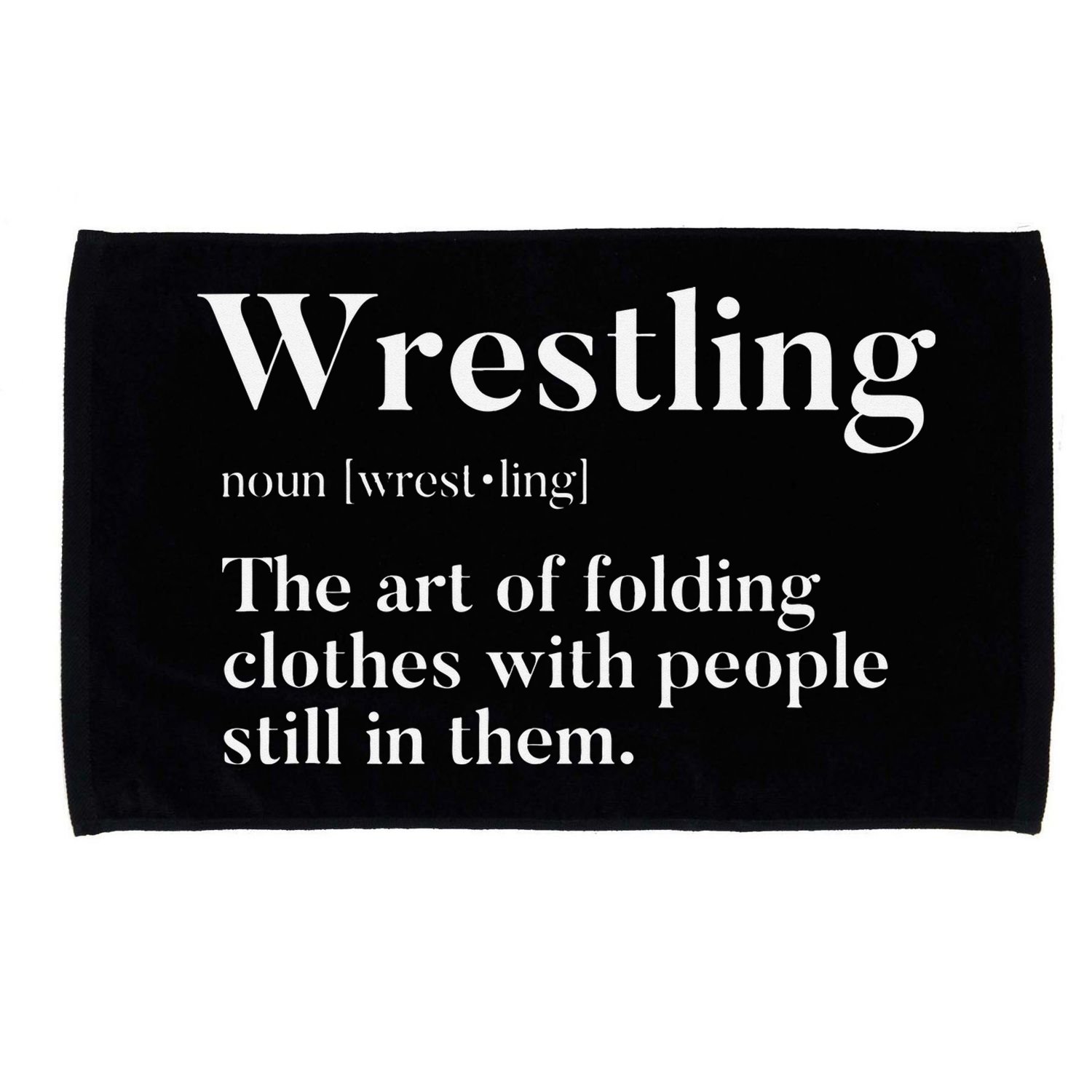 Wrestling  Art Of Folding Clothes With People In Them  Fun  Microfiber Hand Towel