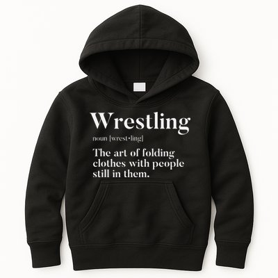 Wrestling  Art Of Folding Clothes With People In Them  Fun  Kids Hoodie