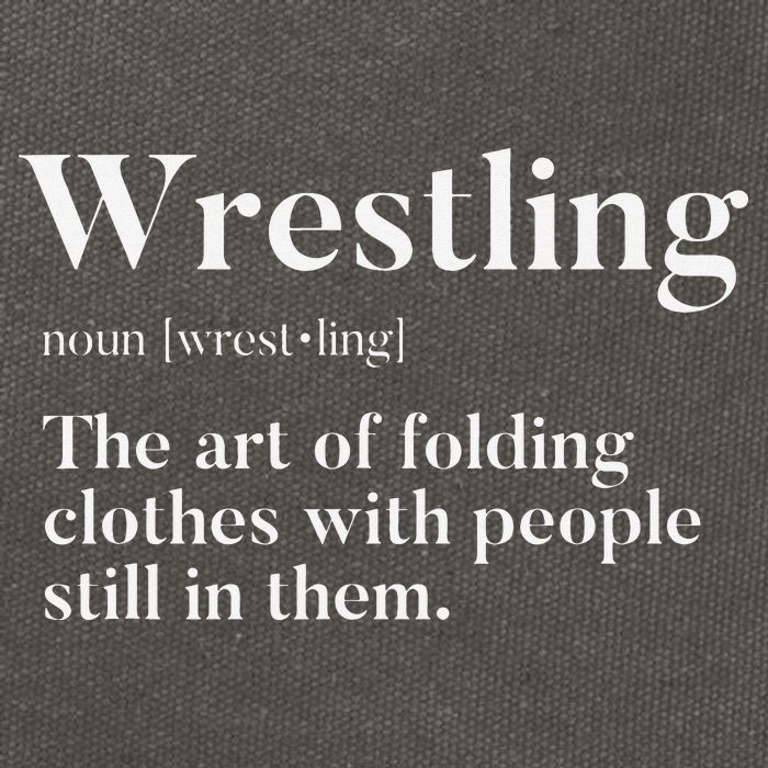 Wrestling  Art Of Folding Clothes With People In Them  Fun  Cotton Canvas Backpack
