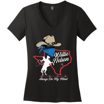 W.I.L.L.I.E Always On My Mind Women's V-Neck T-Shirt