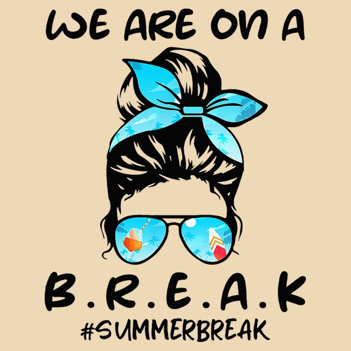 We Are On A Break Teacher Summer Break Hello Summer Teacher Zip Tote Bag