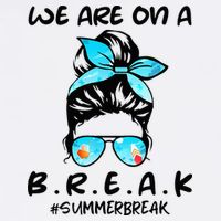 We Are On A Break Teacher Summer Break Hello Summer Teacher Tall T-Shirt