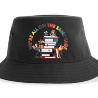 Were All One The Same Page Library Reading Fan Book Lover Sustainable Bucket Hat