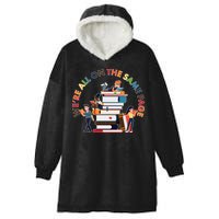 Were All One The Same Page Library Reading Fan Book Lover Hooded Wearable Blanket