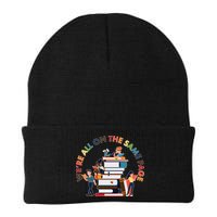 Were All One The Same Page Library Reading Fan Book Lover Beanie