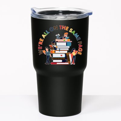 Were All One The Same Page Library Reading Fan Book Lover Tumbler