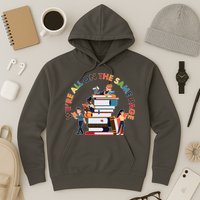 Were All One The Same Page Library Reading Fan Book Lover Hoodie