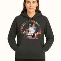 Were All One The Same Page Library Reading Fan Book Lover Hoodie