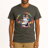 Were All One The Same Page Library Reading Fan Book Lover Tall T-Shirt