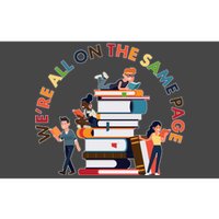 Were All One The Same Page Library Reading Fan Book Lover Bumper Sticker