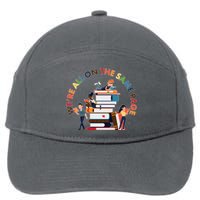 Were All One The Same Page Library Reading Fan Book Lover 7-Panel Snapback Hat