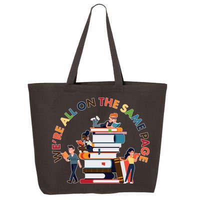 Were All One The Same Page Library Reading Fan Book Lover 25L Jumbo Tote