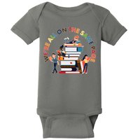 Were All One The Same Page Library Reading Fan Book Lover Baby Bodysuit