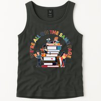 Were All One The Same Page Library Reading Fan Book Lover Tank Top