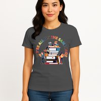 Were All One The Same Page Library Reading Fan Book Lover Womens T-Shirt