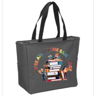 Were All One The Same Page Library Reading Fan Book Lover Zip Tote Bag