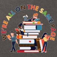 Were All One The Same Page Library Reading Fan Book Lover Cotton Canvas Backpack