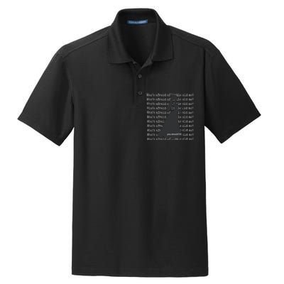 WhoS Afraid Of Little Old Me Dry Zone Grid Polo