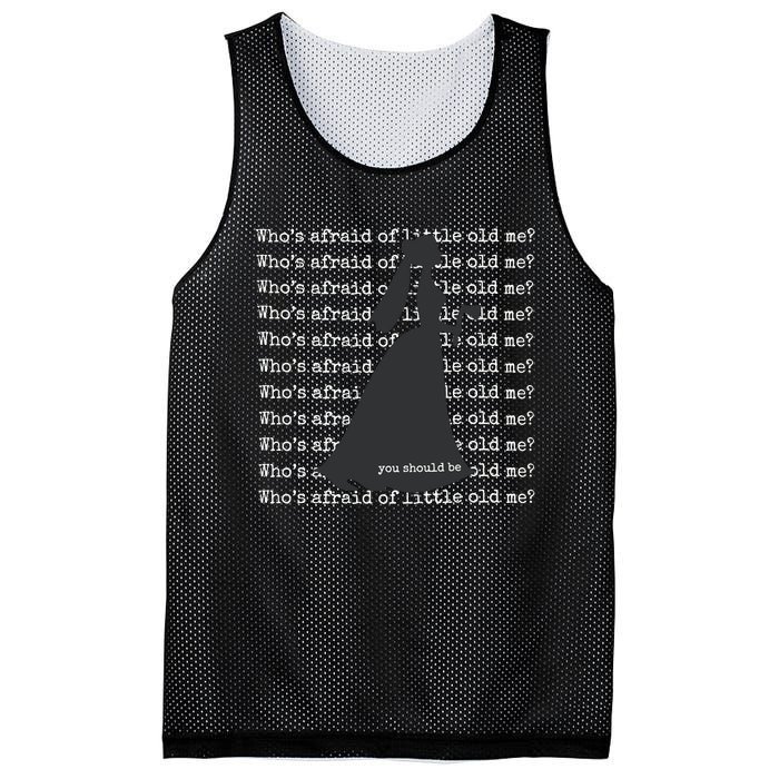 WhoS Afraid Of Little Old Me Mesh Reversible Basketball Jersey Tank