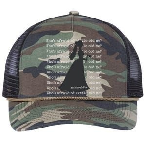 WhoS Afraid Of Little Old Me Retro Rope Trucker Hat Cap