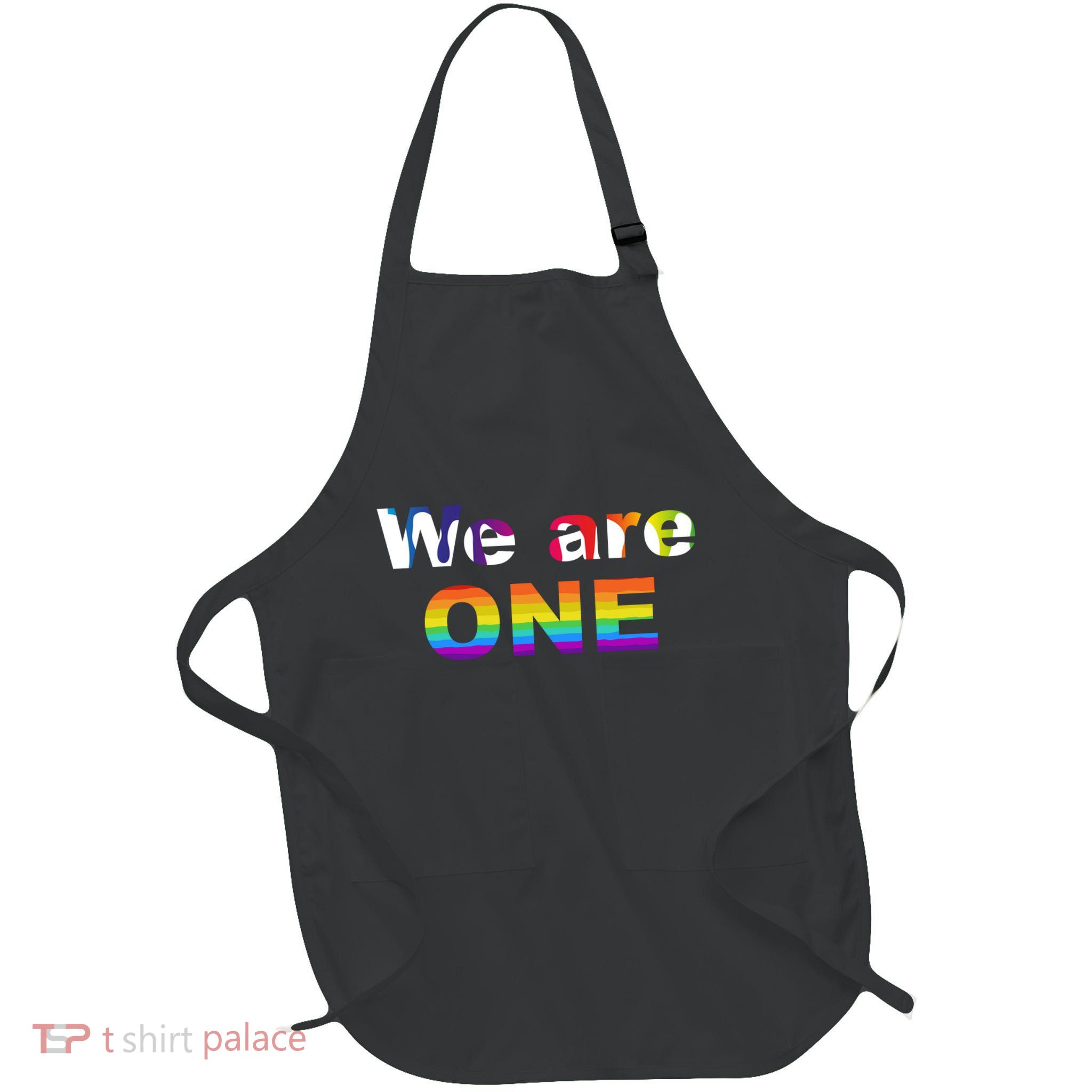 We Are One LGBTQ Full-Length Apron With Pockets