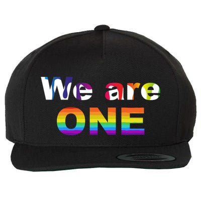 We Are One LGBTQ Wool Snapback Cap