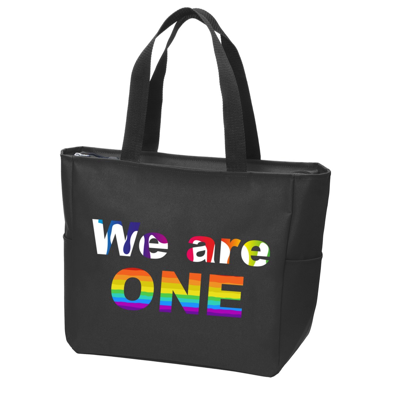We Are One LGBTQ Zip Tote Bag