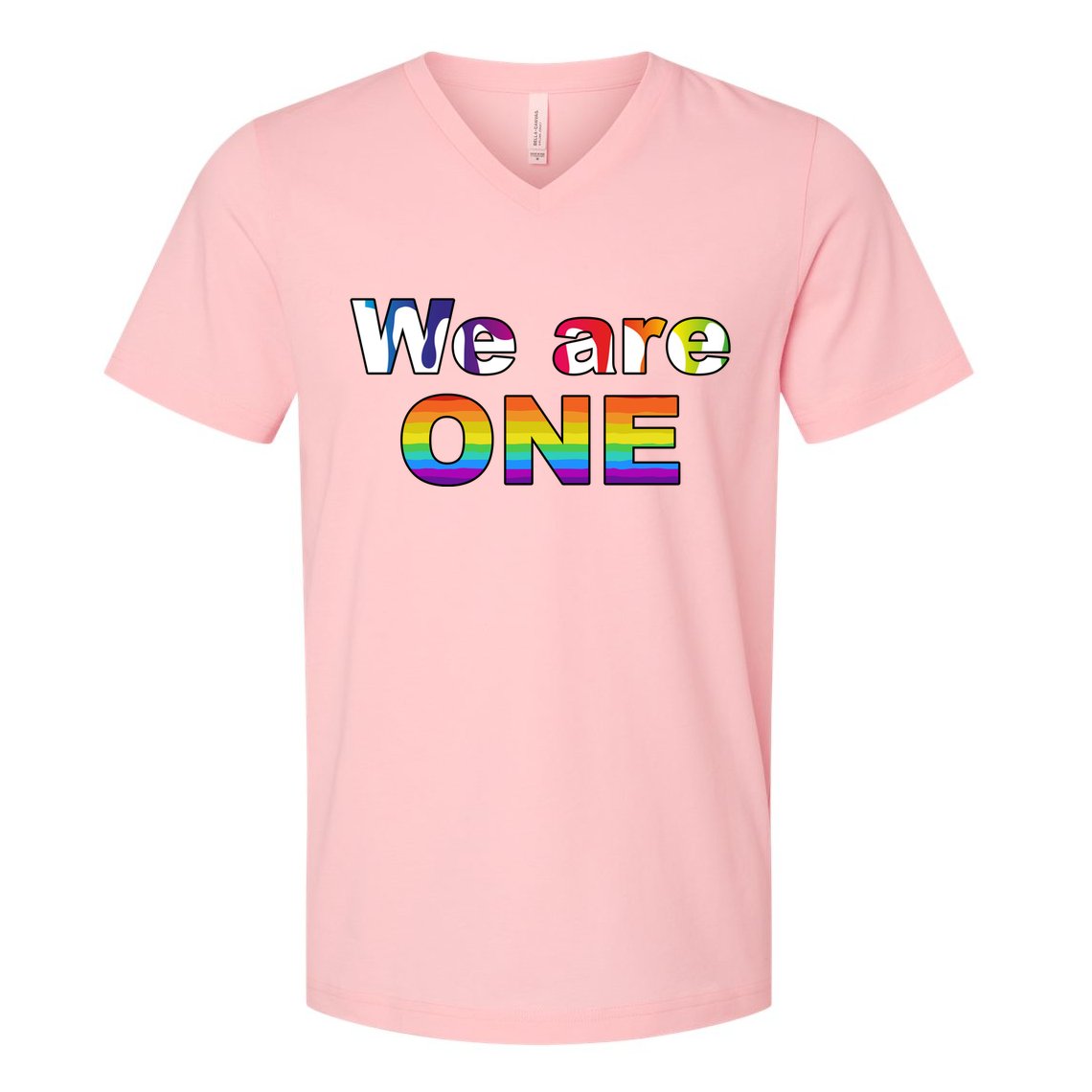 We Are One LGBTQ V-Neck T-Shirt