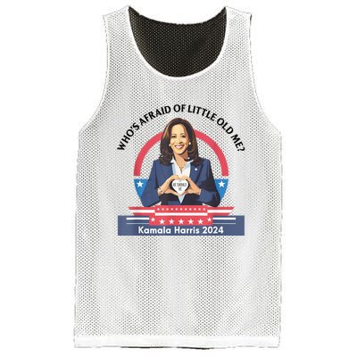 WhoS Afraid Of Little Funny Old Me Kamala Harris 2024 Mesh Reversible Basketball Jersey Tank