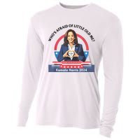 WhoS Afraid Of Little Funny Old Me Kamala Harris 2024 Cooling Performance Long Sleeve Crew