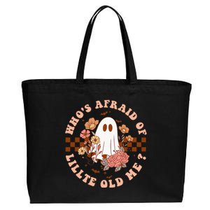 Whos Afraid Of Little Funny Old Me Cotton Canvas Jumbo Tote