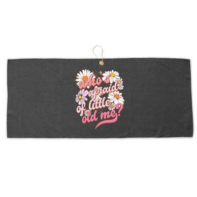 Whos Afraid Of Little Funny Old Me Large Microfiber Waffle Golf Towel