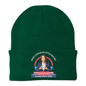 WhoS Afraid Of Little Funny Old Me Kamala Harris 2024 Knit Cap Winter Beanie