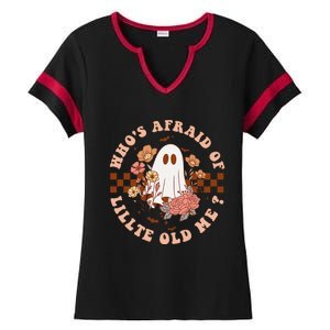 WhoS Afraid Of Little Funny Old Me Ladies Halftime Notch Neck Tee