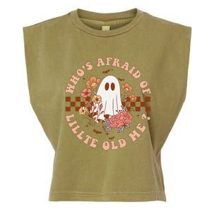 WhoS Afraid Of Little Funny Old Me Garment-Dyed Women's Muscle Tee