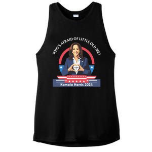 WhoS Afraid Of Little Funny Old Me Kamala Harris 2024 Ladies PosiCharge Tri-Blend Wicking Tank