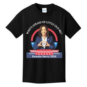 WhoS Afraid Of Little Funny Old Me Kamala Harris 2024 Kids T-Shirt