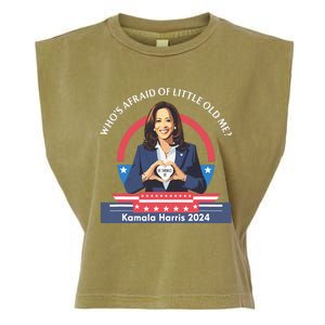 WhoS Afraid Of Little Funny Old Me Kamala Harris 2024 Garment-Dyed Women's Muscle Tee