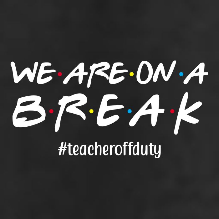 We Are On A Break Teacher Off Duty Adult Drive Performance Visor