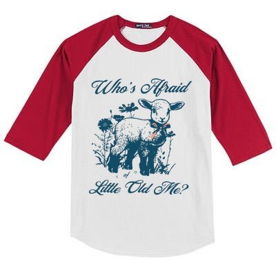 Whos Afraid Of Little Old Me Kids Colorblock Raglan Jersey