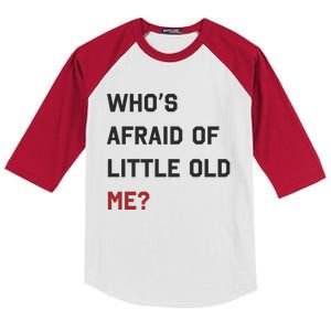 Whos Afraid Of Little Old Me Kids Colorblock Raglan Jersey