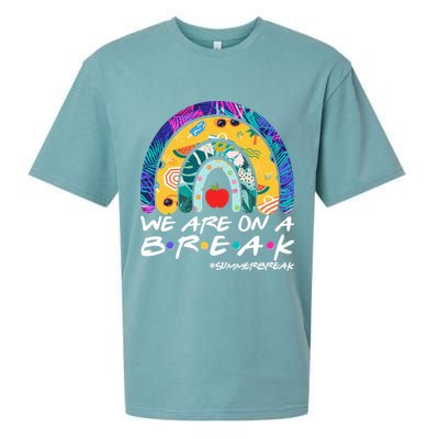 We Are On A Break #Summerbreak Schools Out Sueded Cloud Jersey T-Shirt
