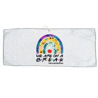 We Are On A Break #Summerbreak Schools Out Large Microfiber Waffle Golf Towel